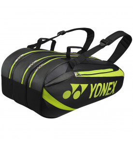 Torba tenisowa Yonex Tournament Active Bag 9 Black / Lime
