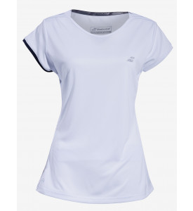 Koszulka tenisowa damska Babolat PERF Cap Sleeve White - 50%
