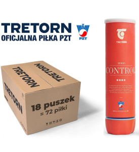 Piłki tenisowe Tretorn Serie+ Control - Karton 18 Puszek x 4 Piłki