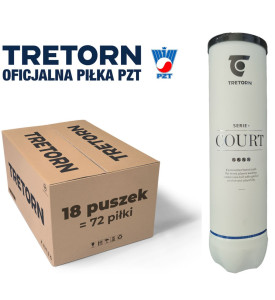 Piłki tenisowe Tretorn Serie+ Court - karton 18 x 4